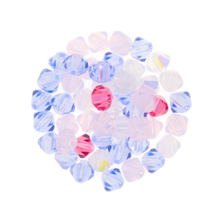 Preciosa Crystal Bicone Beads 4mm DEWDROPS AT DAWN Mix (Pack of 48)