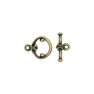 TierraCast TOGGLE CLASP-Classic-Vintage Brass Plated
