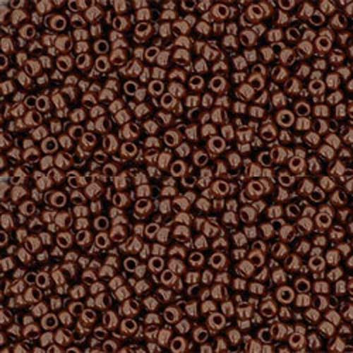 Toho ROUND 15/0 Seed Beads OXBLOOD OPAQUE (2.5" tube)