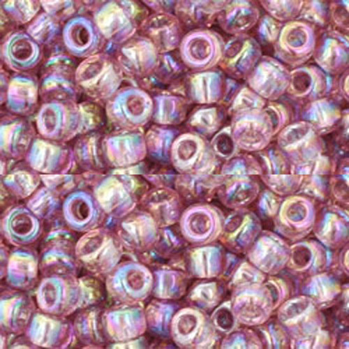 SIZE-6 #166 TRANSPARENT RAINBOW LT. AMETHYST Toho Round Seed Beads