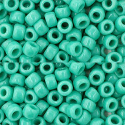 SIZE-6 #55 TURQUOISE OPAQUE Toho Round Seed Beads