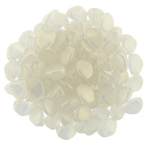 PINCH Czech Glass Beads 5x3mm SUEDED GOLD CRYSTAL (Strand of 50)