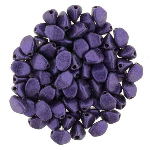 Pinch PURPLE METALLIC SUEDE Czech Glass Seed Beads