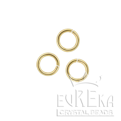 4mm Gold Plated 21 gauge OPEN ROUND JUMP RINGS