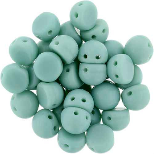 2-Hole Cabochon Beads TURQUOISE