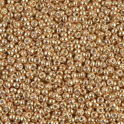 SIZE-11 #1052 GOLD GALVANIZED Miyuki Round Seed Beads