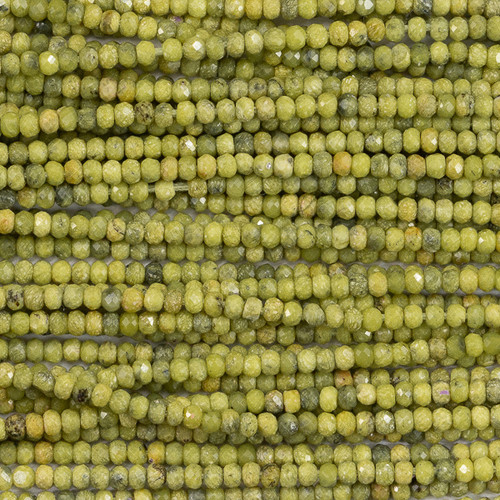 YELLOW OPAL 2mm High Grade Faceted Gemstone Beads