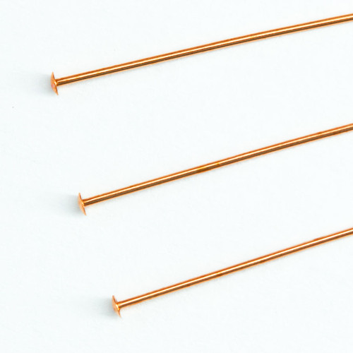 2 inch Copper Color 24 gauge Head Pin (10 pcs)