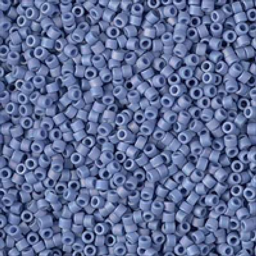 SIZE-11 #DB2318 MATTE OPAQUE GLAZED MERMAID BLUE AB Delica Miyuki Seed Beads