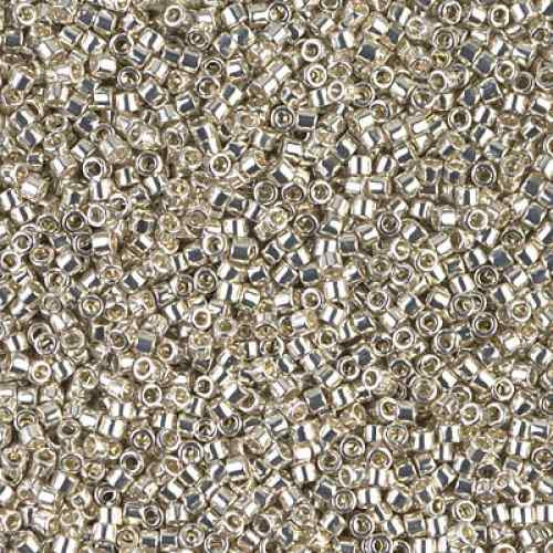 SIZE-11 #DB0035 SILVER GALVANIZED Delica Miyuki Seed Beads