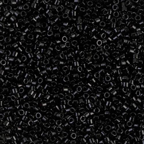 SIZE-11 #DB0010 BLACK OPAQUE Delica Miyuki Seed Beads
