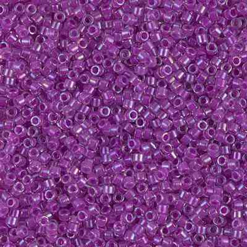 SIZE-11 #DB0073 LILAC AB LINED DYED Delica Miyuki Seed Beads