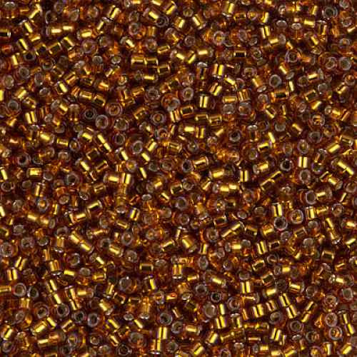 SIZE-11 #DB0144 SILVER LINED DK. TOPAZ Delica Miyuki Seed Beads