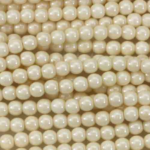 4mm Round Druk Beads LUSTER OPAQUE CHAMPAGNE Czech Glass