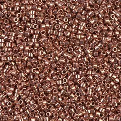 SIZE-11 #DB0040 COPPER PLATED Delica Miyuki Seed Beads