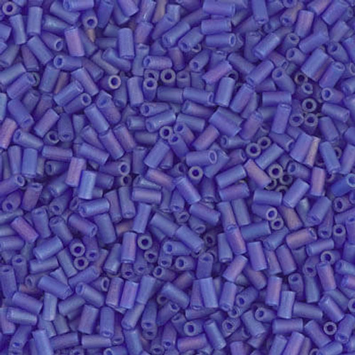 Miyuki Bugle Beads 3mm MATTE COBALT AB