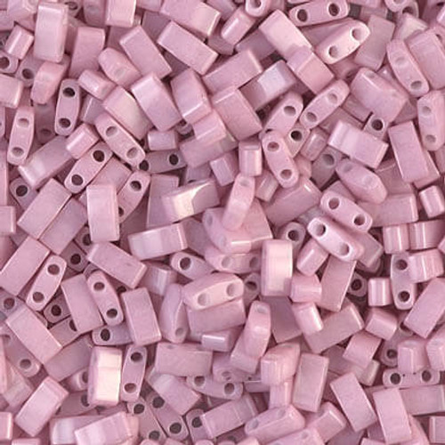 Half Tila #599 OP. ANTIQUE ROSE LUSTER 5x2.3x1.9mm 2-Hole Miyuki Seed Beads