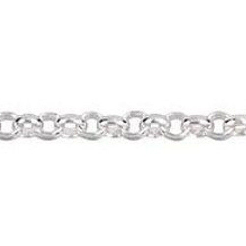 1mm SILVER Plated Rolo Chain
