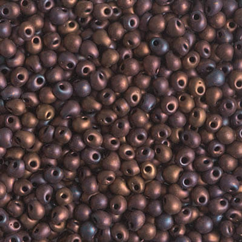 Miyuki MATTE METALLIC DARK RASPBERRY IRIS 2.8mm Drop Seed Beads