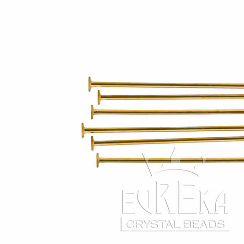 2 inch Gold Plated 21 gauge HEAD PIN