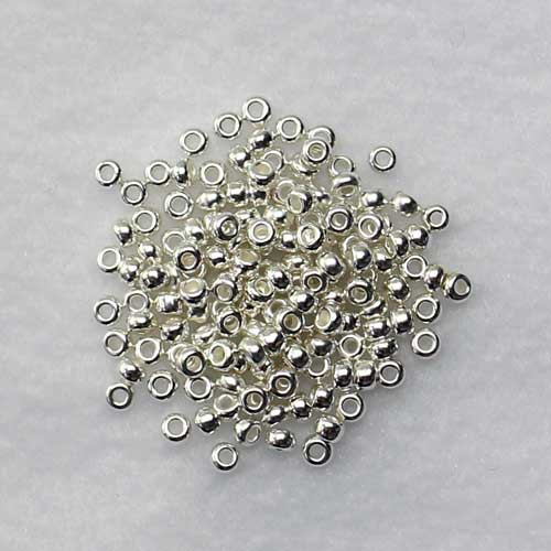 SIZE-11 FINE SILVER Round Czech Seed Beads