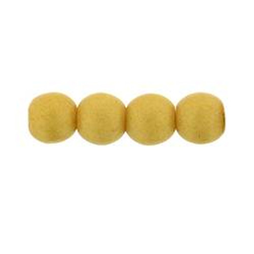 Czech Glass DRUK Round Beads 4mm PACIFICA GINGER