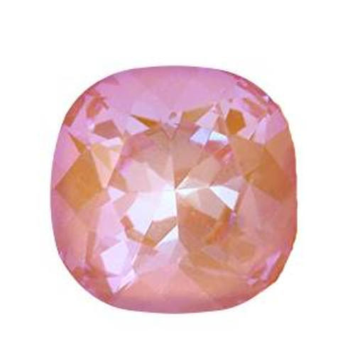 Krakovski Crystal Cushion Fancy Stone 12mm JUICY PEACH AB