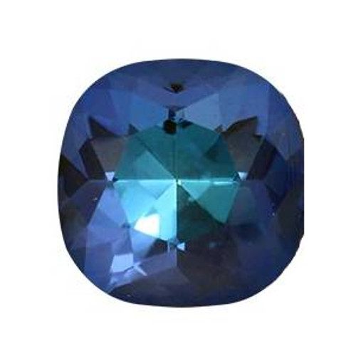 Krakovski Crystal Cushion Fancy Stone 12mm MONTANA BLUE AB