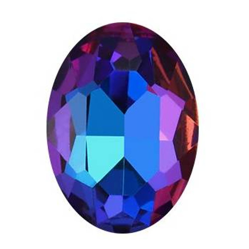 Krakovski Crystal Oval Stone 13x18mm VIOLET BLUE