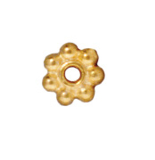 1.5x5mm ROSE GOLD PLATED Daisy Bead Spacers