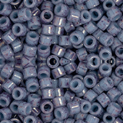 Toho AIKO 11/0 Seed Beads MARBLED LT BLUE-AMETHYST