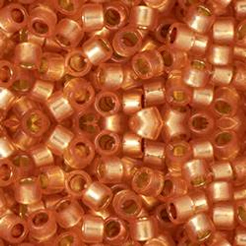 Toho AIKO 11/0 Seed Beads PERMAFINISH TRANSLUCENT SILVER-LINED GRAPEFRUIT