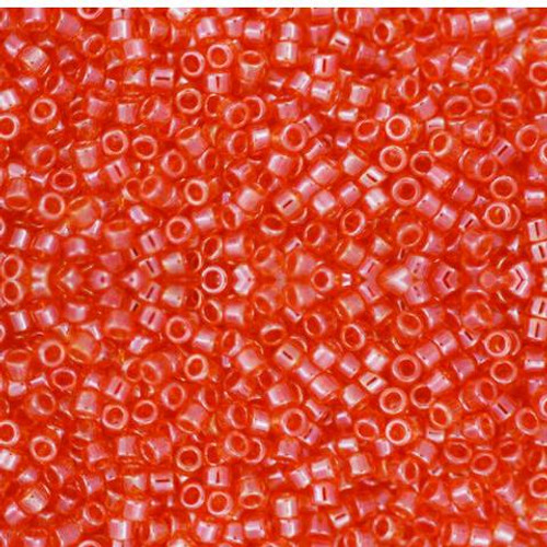 Toho Treasure 11/0 TRANSPARENT LT SIAM RUBY LUSTER Seed Beads