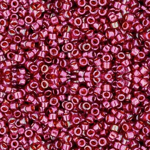 Toho Treasure 11/0 RASPBERRY GOLD LUSTER Seed Beads