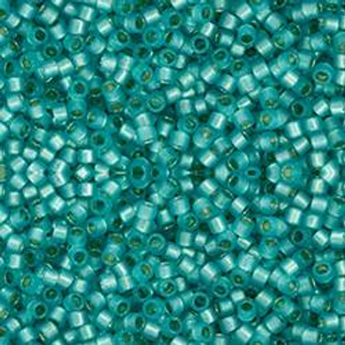 Toho Treasure 11/0 PERMAFINISH TRANSLUCENT SILVER-LINED TEAL Seed Beads