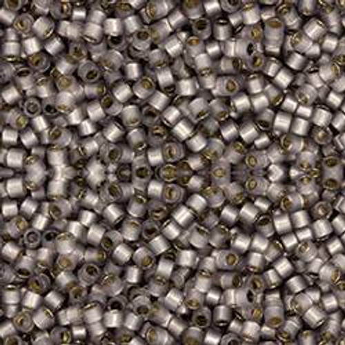 Toho Treasure 11/0 PERMAFINISH TRANSLUCENT SILVER-LINED GRAY Seed Beads