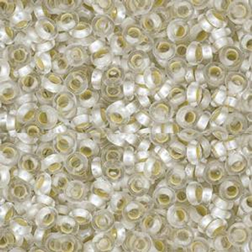 Toho DEMI 8/0 Seed Beads PERMAFINISH SILVER LINED FROSTED CRYSTAL