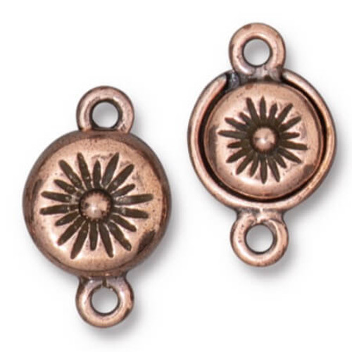 TierraCast MAGNETIC CLASP-Starburst-Antique Copper Plated