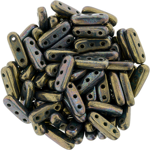 3-Hole Beam Beads OXIDIZED BRONZE