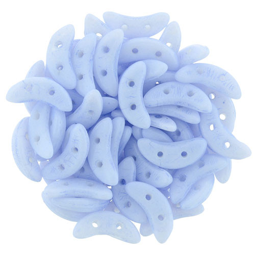 2-Hole Crescent Beads OPAQUE SERENITY