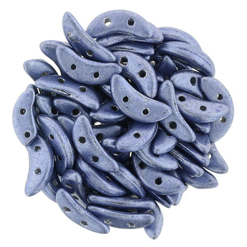 2-Hole Crescent Beads SATURATED METALLIC SAPPHIRE