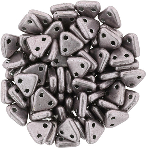 2-Hole Diamond Beads 4x6.5mm CzechMates SATURATED METALLIC ALMOST MAUVE  2.5 Tube