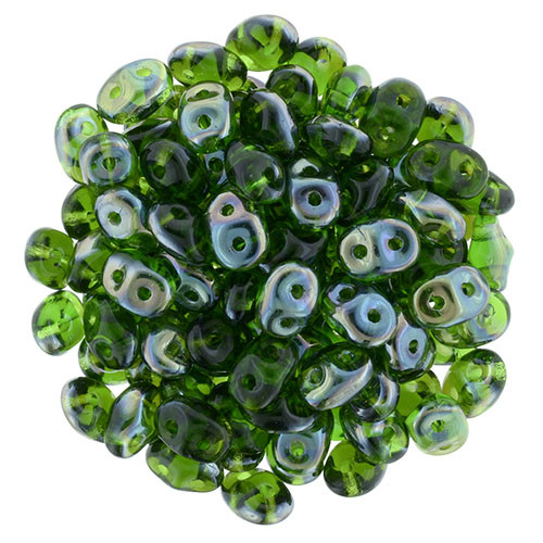 2-Hole SUPERDUO 2x5mm Czech Glass Seed Beads CHRYSOLITE CELSIAN