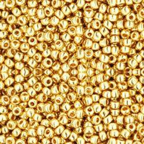 Toho ROUND 11/0 Seed Beads METALLIC 24K GOLD PLATED