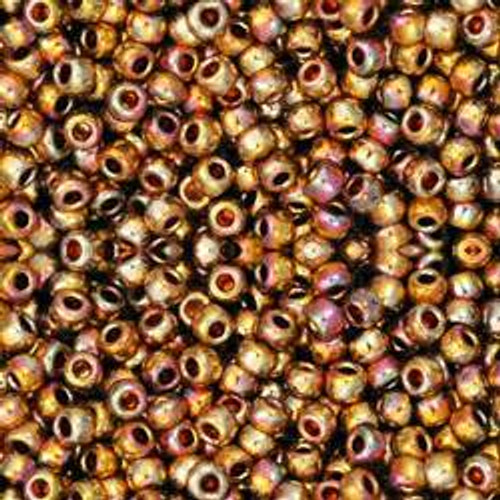 Toho ROUND 11/0 Seed Beads GALVANIZED MIDAS GOLD