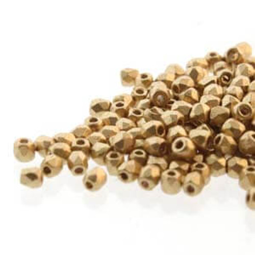 100 Czech Fire Polished 2mm Round Bead Flash Pearl Crystal (00030SC)