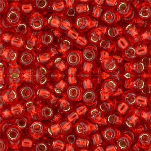 Toho ROUND 6/0 Seed Beads SILVER LINED SIAM RUBY