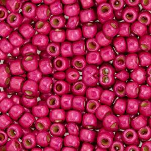 Toho ROUND 6/0 Seed Beads PERMAFINISH GALVANIZED ORCHID MATTE
