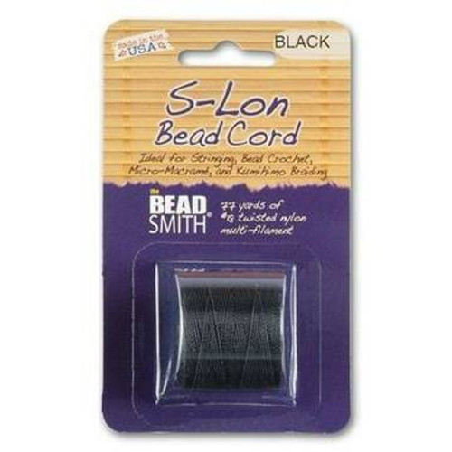 S-Lon Super Lon Bead Cord BLACK