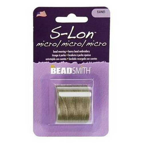 S-Lon Super Lon Micro Bead Cord SAND